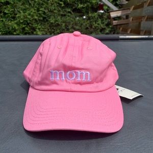 Pink Baseball Cap “mom” Brand New A1
